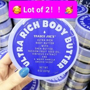 2 Trader Joe’s Ultra Rich Body Butter no59 Delícia Drench's Vanilla orchid Scent